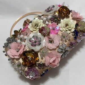Floral Embellished Clutch